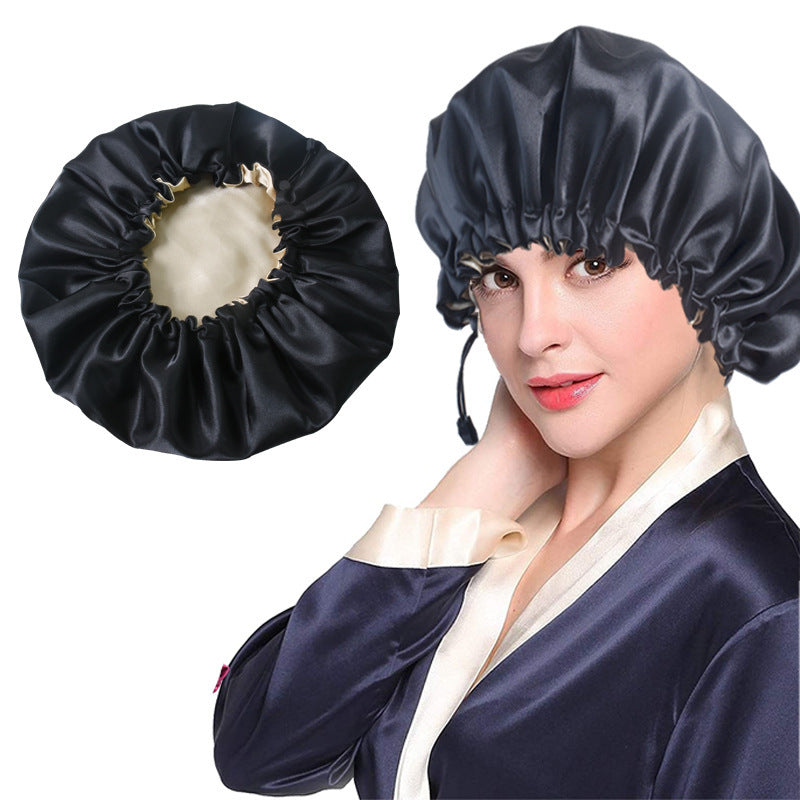 Shower Cap Soft Silk Dual-use